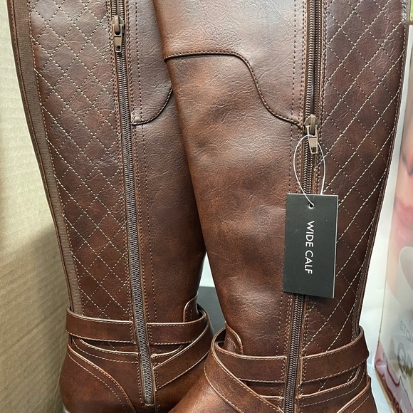 G by Guess Women's Shoes Haydin Leather Almond Toe Knee High Fashion Boots Brown - Picture 11 of 16